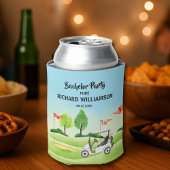 Rafraîchisseur Pour Canette Thème Golf Soirée de Célibataire Hommes Nom Date