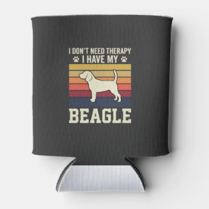 Rafraîchisseur Pour Canette Thérapie de chien Beagle vintage rétro