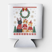 Rafraîchisseur Pour Canette Three Cat Funny Christmas Cat Ugly Xmas Sweater Me (Devant)