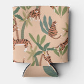 Rafraîchisseur Pour Canette Tigers d'été Palmiers Exotiques (Devant)