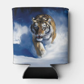 Rafraîchisseur Pour Canette Tigre dans la neige (Dos)