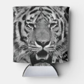 Rafraîchisseur Pour Canette Tigre noir et blanc (Devant)