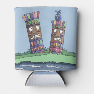 Rafraîchisseur Pour Canette Tiki Bird Plum Can Cooler