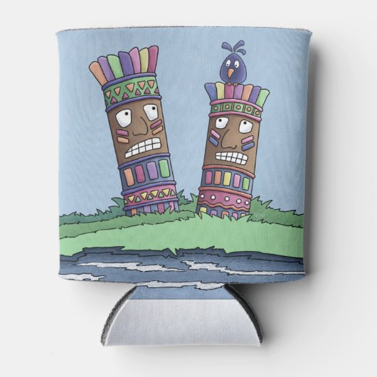 Rafraîchisseur Pour Canette Tiki Bird Plum Can Cooler (Devant)