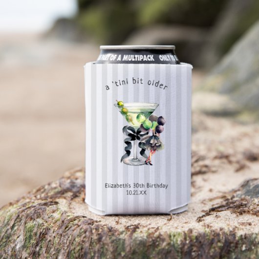 Rafraîchisseur Pour Canette Tini Bit plus âgé | Martini Thématique Anniversair