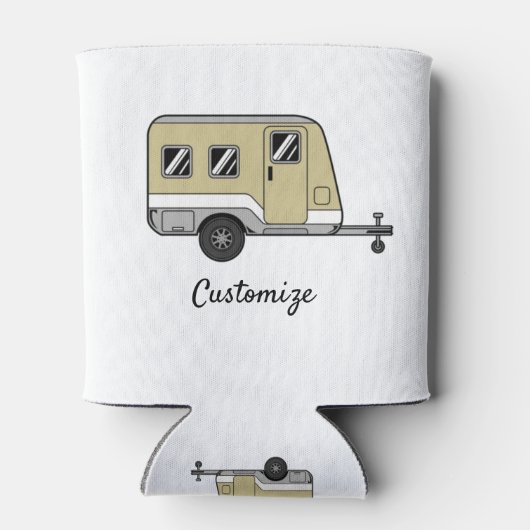 Rafraîchisseur Pour Canette Tiny Tan Caravan Camper Thunder_Cove (Dos)