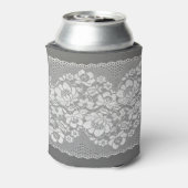Rafraîchisseur Pour Canette Tissu en dentelle blanche, texture arrière - plan  (Can Dos)