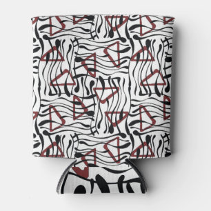 Rafraîchisseur Pour Canette Tissu géométrique : Design Motif artistique.