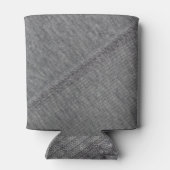 Rafraîchisseur Pour Canette Tissu gris : texture cousue abstraite. (Dos)