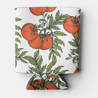 Rafraîchisseur Pour Canette Tomate Vintage : Illustration du marché agricole.