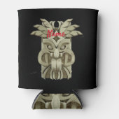 Rafraîchisseur Pour Canette Tonnerre sculpté Tiki (Devant)