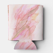 Rafraîchisseur Pour Canette Tons roses dans les nuages d'encre avec or (Dos)