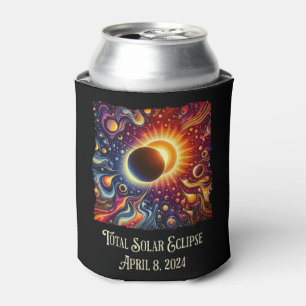 Rafraîchisseur Pour Canette Total Eclipse 2024 Retro Super 60's 70's vibe