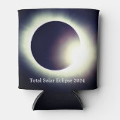 Rafraîchisseur Pour Canette Total éclipse solaire 8 avril 2024 soleil de lune (Devant)