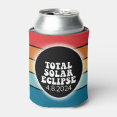 Rafraîchisseur Pour Canette Total Solar Eclipse - 2024 rétro design (Can devant)
