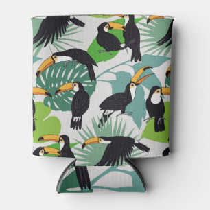 Rafraîchisseur Pour Canette Toucan Bird : Palm Feuille Motif