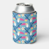 Rafraîchisseur Pour Canette Toucan tropical : motif floral vibrant. (Can Dos)