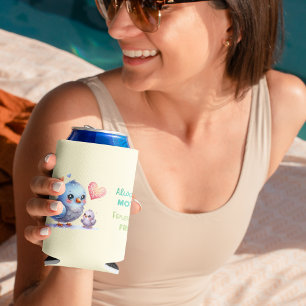 Rafraîchisseur Pour Canette Toujours ma mère - Bird maman & Baby