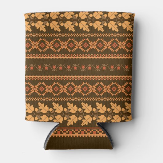 Rafraîchisseur Pour Canette Tracé d'automne rétro (Devant)