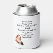 Rafraîchisseur Pour Canette Traditional Santa Claus Business Card (Can devant)