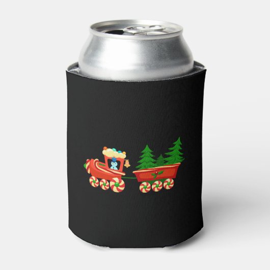 Rafraîchisseur Pour Canette Train de Noël (Can devant)