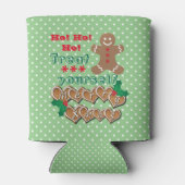 Rafraîchisseur Pour Canette "Traitez-vous" Pain d'épices et points de Noël (Dos)