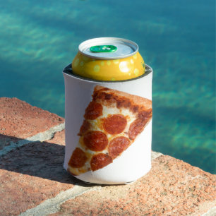 Rafraîchisseur Pour Canette tranche de pizza pepperoni classique de SlipperyJo