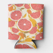 Rafraîchisseur Pour Canette Tranches de pamplemousse avec Feuilles (Devant)