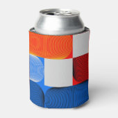 Rafraîchisseur Pour Canette Transition géométrique : motif vintage abstrait. (Can devant)