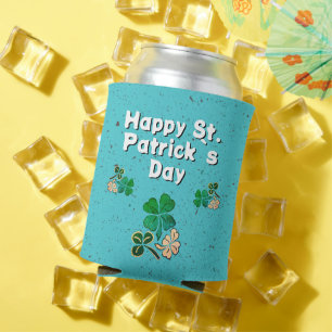 Rafraîchisseur Pour Canette Trèfle moderne Trèfle Chanceux Joyeux St. Patrick 