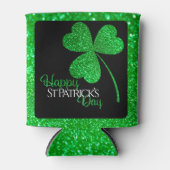 Rafraîchisseur Pour Canette Trèfle scintillant vert Joyeuse St Patrick (Devant)