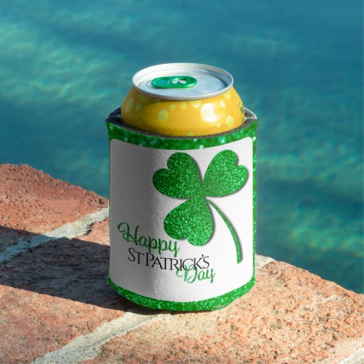 Rafraîchisseur Pour Canette Trèfle scintillant vert Joyeuse St Patrick (Piscine in situ)
