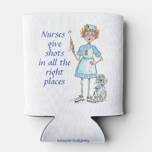 Rafraîchisseur Pour Canette Trendy Funny Statement Nurses Give Shots (Dos)