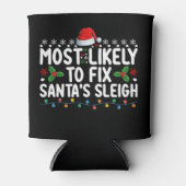 Rafraîchisseur Pour Canette Très Probable De Réparer Père Noël Sleigh Noël (Devant)