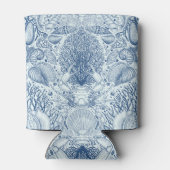 Rafraîchisseur Pour Canette Trésors de plage en bleu (Dos)