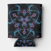 Rafraîchisseur Pour Canette Triangle bleu et violet Mandala (Devant)