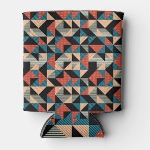Rafraîchisseur Pour Canette Triangle chaud : Style géométrique Memphis.