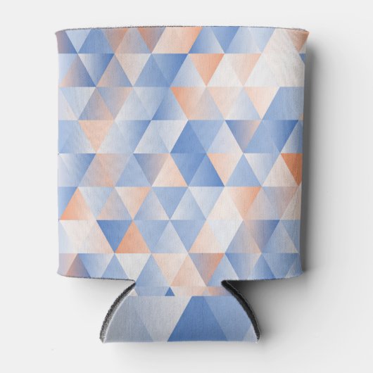 Rafraîchisseur Pour Canette Triangles bleus doux (Devant)