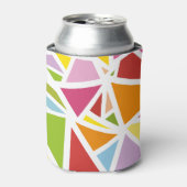 Rafraîchisseur Pour Canette Triangles colorés motif 4 (Can devant)