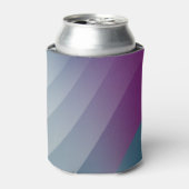 Rafraîchisseur Pour Canette triangles gris magenta turquoise (Can devant)