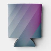 Rafraîchisseur Pour Canette triangles gris magenta turquoise (Devant)