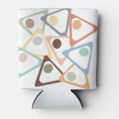 Rafraîchisseur Pour Canette Triangles Pastel (Devant)