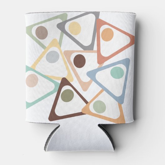 Rafraîchisseur Pour Canette Triangles Pastel (Devant)