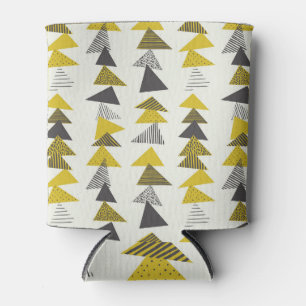Rafraîchisseur Pour Canette Triangles Rétro : Motif Varié sans joint.