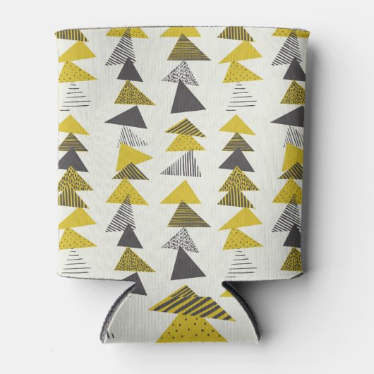 Rafraîchisseur Pour Canette Triangles Rétro : Motif Varié sans joint. (Devant)