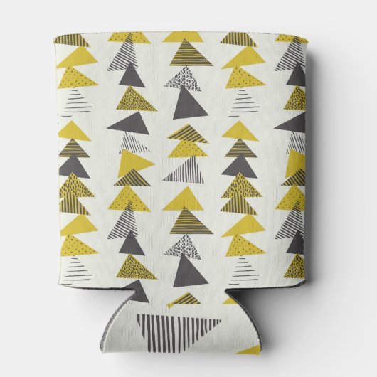 Rafraîchisseur Pour Canette Triangles Rétro : Motif Varié sans joint. (Dos)