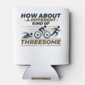 Rafraîchisseur Pour Canette Triathlon Drôle Différent Genre de Trois (Dos)