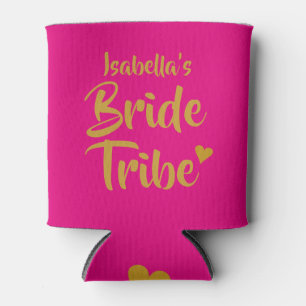 Rafraîchisseur Pour Canette Tribu de mariée personnalisée Cœur en or
