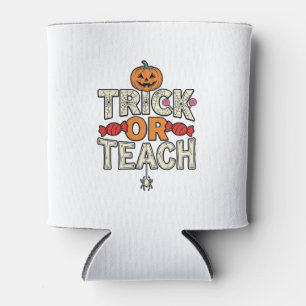 Rafraîchisseur Pour Canette Trick Or Teach Halloween Professeur Vintage Vector