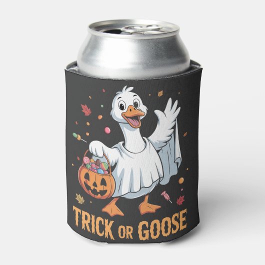 Rafraîchisseur Pour Canette Trick ou oie Éffrayante Halloween Goose (Can devant)